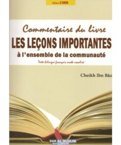 Commentaire du livre les leçons importantes