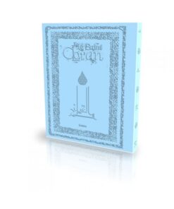 Le Coran - Arabe et Français - Couverture Daim Souple Bleu Clair - Edition Sana