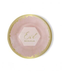 ASSIETTE (6 pieces) Eid mubarak ROSE