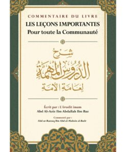 COMMENTAIRE DU LIVRE LES LEÇONS IMPORTANTES Pour toute la Communauté