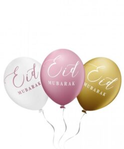 BALLONS Eid Mubarak (6 PCS - 30CM) ROSE