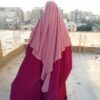 Maxi Khimar Bint.a Vieux Rose