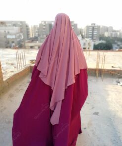 Maxi Khimar Bint.a Vieux Rose