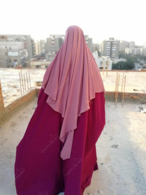 Maxi Khimar Bint.a Vieux Rose