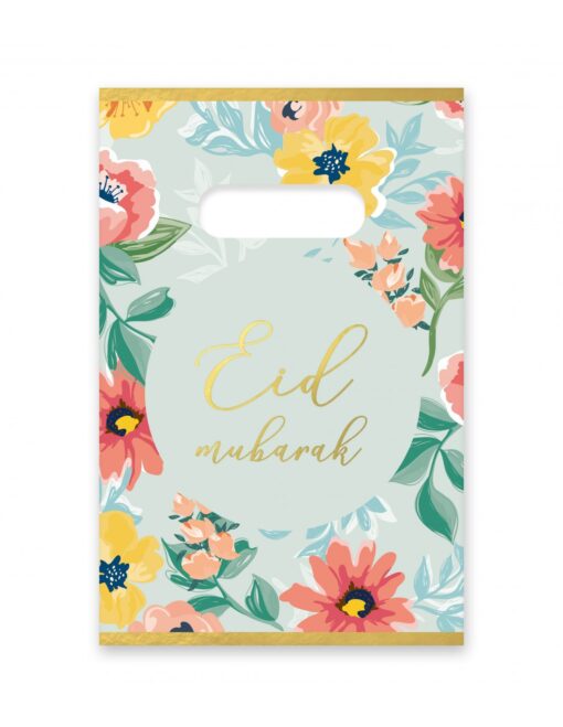 Sacs de bonbons Eid Mubarak Fleurs 6PCS