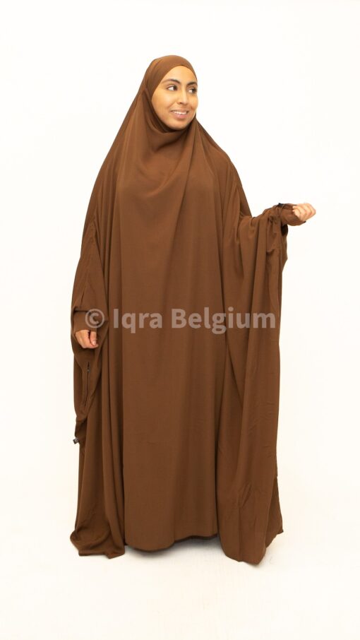 JILBAB 1 pièce à zip UMM HAFSA