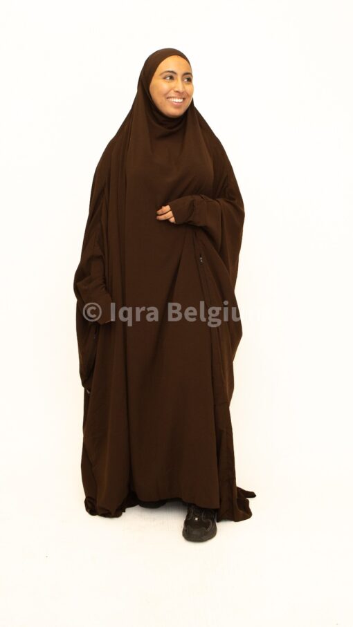 JILBAB 1 pièce à zip UMM HAFSA