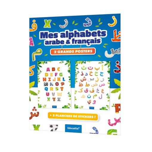 Mes alphabets arabe & français - 2 GRANDS POSTERS-