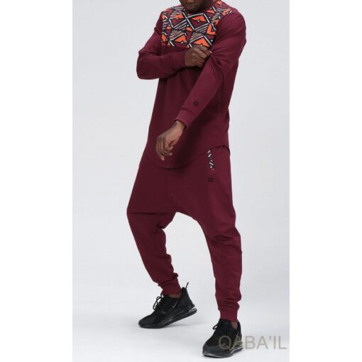 Ensemble QABAIL afro wax - Couleur bordeaux