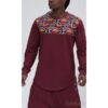 Ensemble QABAIL afro wax - Couleur bordeaux