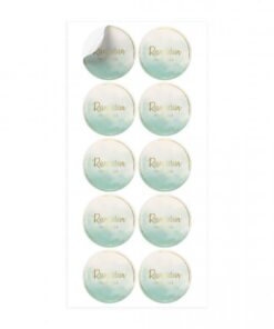 Stickers Ramadan Mubarak -vert eau-