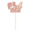 Cake Topper Eid Mubarak -Rose Gold-