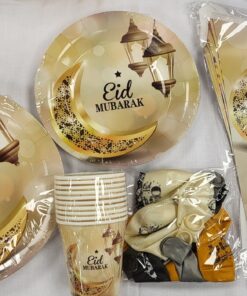 Set Eid Mubarak Beige-10 personnes-