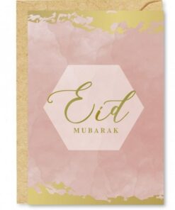 Carte de vœux Eid Mubarak -Rose-