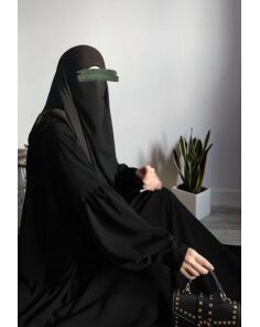 ABAYA HAFSA - NOIR