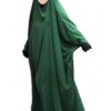 JILBAB SAOUDIEN A CLIPS UMM HAFSA - VERT SAPIN