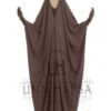 JILBAB SAOUDIEN A CLIPS UMM HAFSA - MARRON