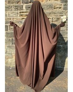 BIG JILBAB SAOUDIEN UMM HAFSA - MARRON