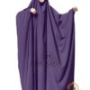 BIG JILBAB SAOUDIEN UMM HAFSA - AUBERGINE