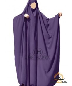 BIG JILBAB SAOUDIEN UMM HAFSA - AUBERGINE