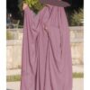 BIG JILBAB SAOUDIEN UMM HAFSA - BOIS DE ROSE