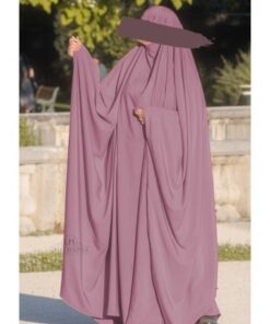 BIG JILBAB SAOUDIEN UMM HAFSA - BOIS DE ROSE