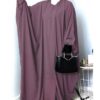 ABAYA PAPILLON UMM HAFSA - BOIS DE ROSE