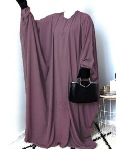 ABAYA PAPILLON UMM HAFSA - BOIS DE ROSE