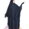 ENSEMBLE ABAYA + KHIMAR EN LYCRA UMM HAFSA - NOIR