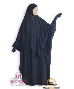 ENSEMBLE ABAYA + KHIMAR EN LYCRA UMM HAFSA - NOIR