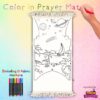 TAPIS DE PRIERE ENFANT A COLORIER