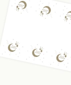 NAPPE RAMADAN KAREEM - BLANC ET OR