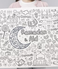 MON GRAND POSTER "RAMADAN ET AID" A COLORIER