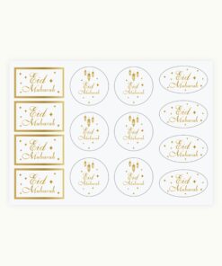 STICKERS EID MUBARAK GOLD