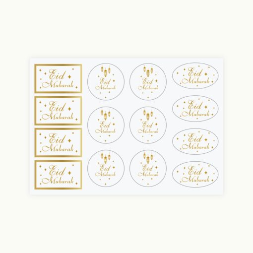 STICKERS EID MUBARAK GOLD