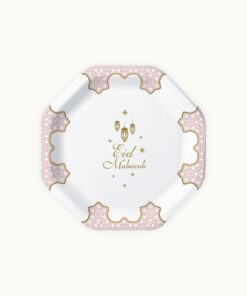 ASSIETTES EID MUBARAK ROSE GOLD