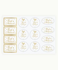 STICKERS EID MUBARAK GOLD