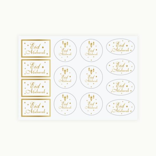 STICKERS EID MUBARAK GOLD