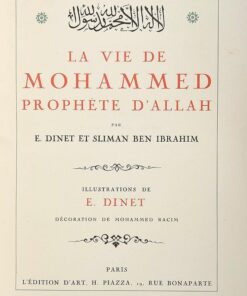 La Vie de Muhammad, Prophète d'Allah