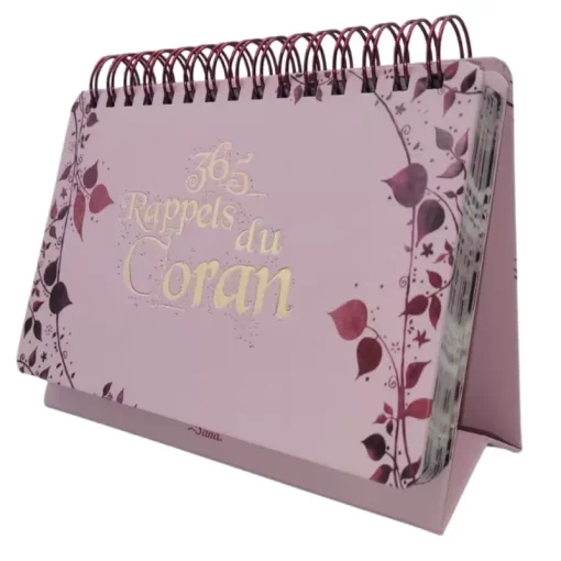 365 Rappels du Coran - Calendrier chevalet Rose